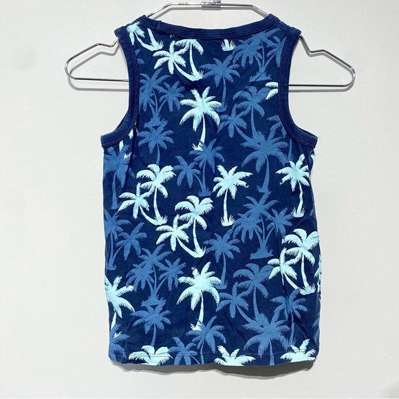 ๐๏ธ4 for 20$ / H&M Palm Trees Tank Top / Navy / 6-8 - Picture 6 of 8